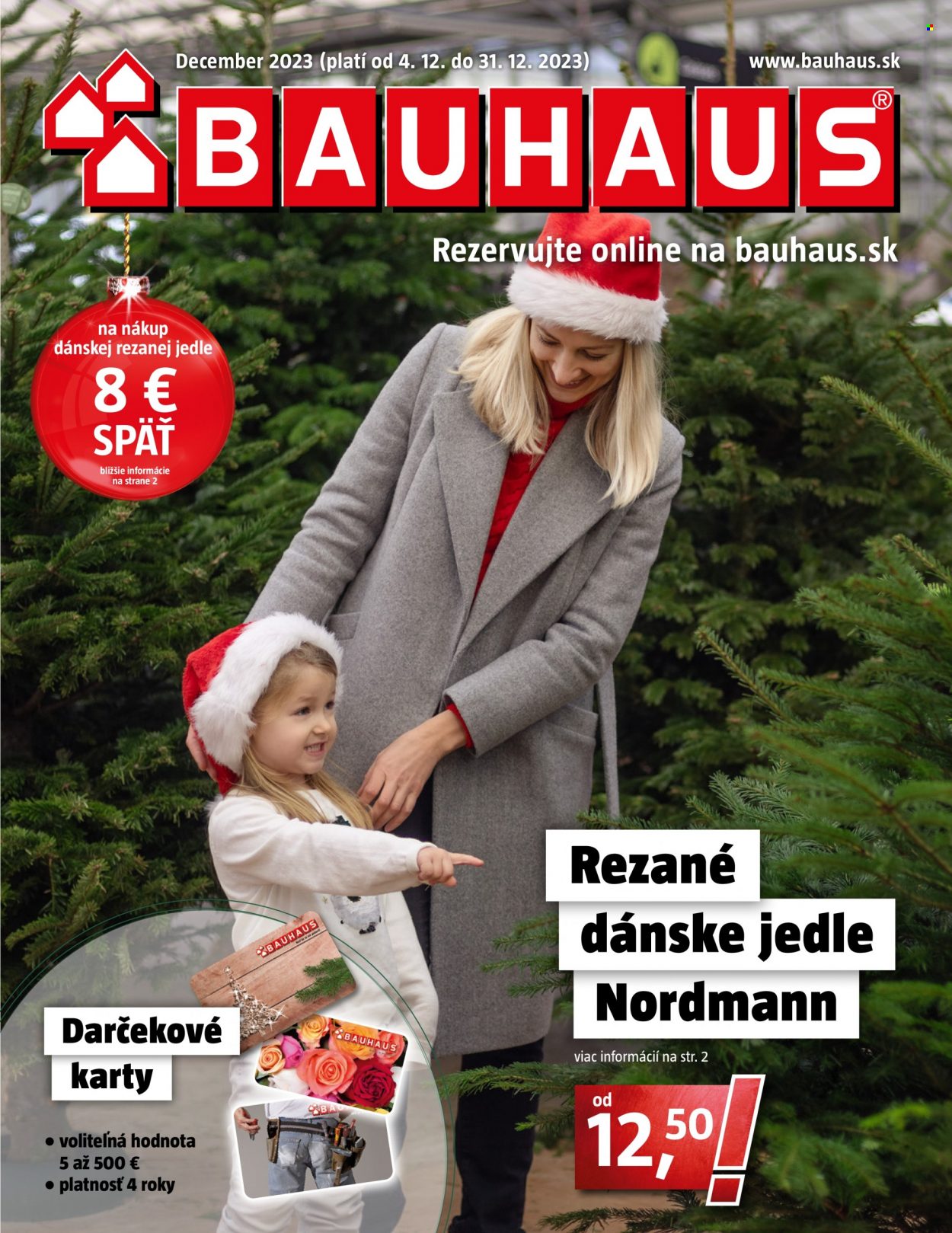 Leták Bauhaus - 4.12.2023 - 31.12.2023. Strana 1