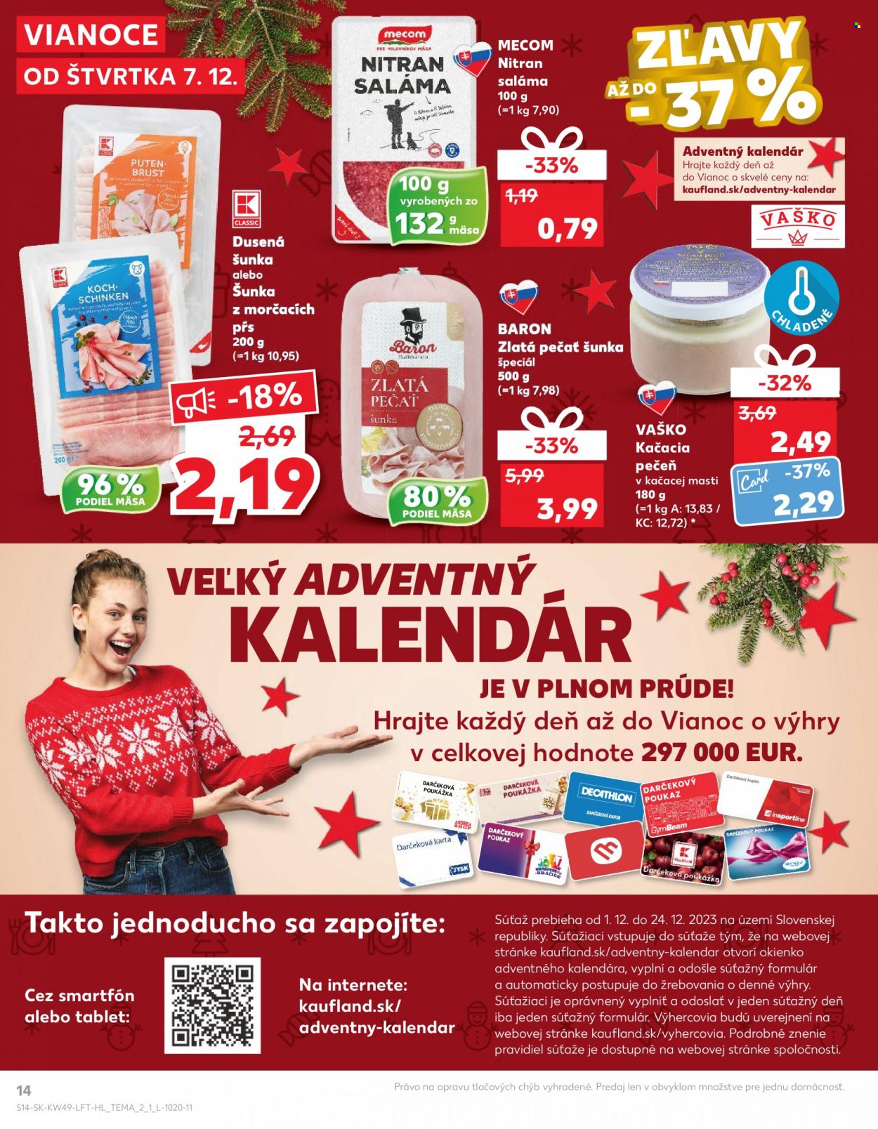 Leták Kaufland - 7.12.2023 - 13.12.2023. Strana 14