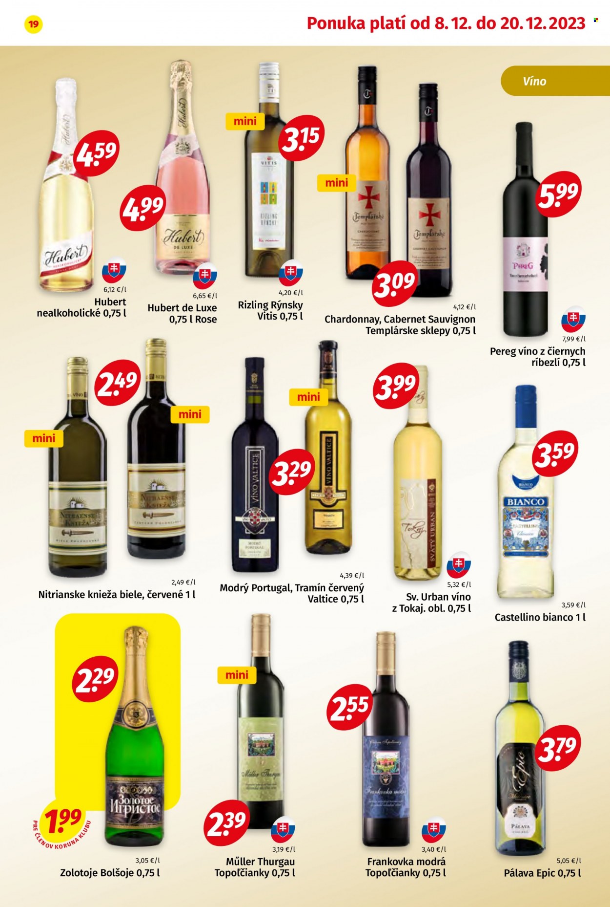 Leták Potraviny KORUNA - 8.12.2023 - 20.12.2023. Strana 19