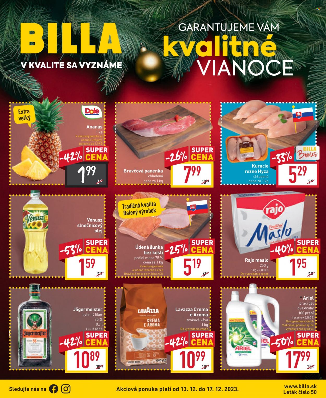 Leták Billa - 13.12.2023 - 17.12.2023. Strana 1