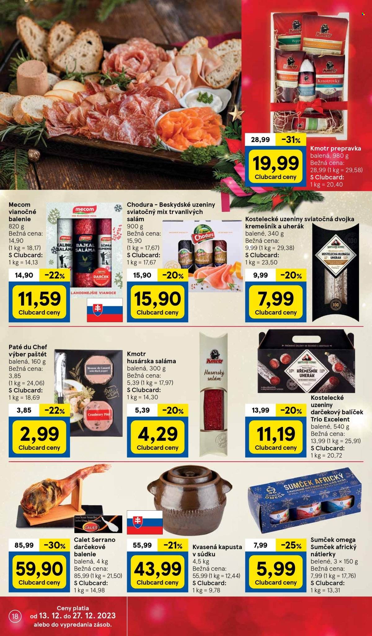Leták TESCO - 13.12.2023 - 27.12.2023. Strana 18