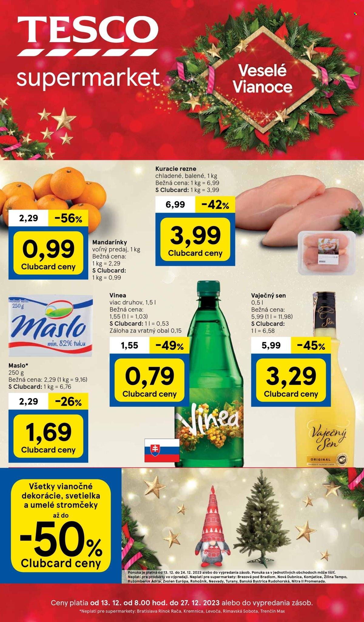 Leták TESCO supermarket - 13.12.2023 - 27.12.2023. Strana 1