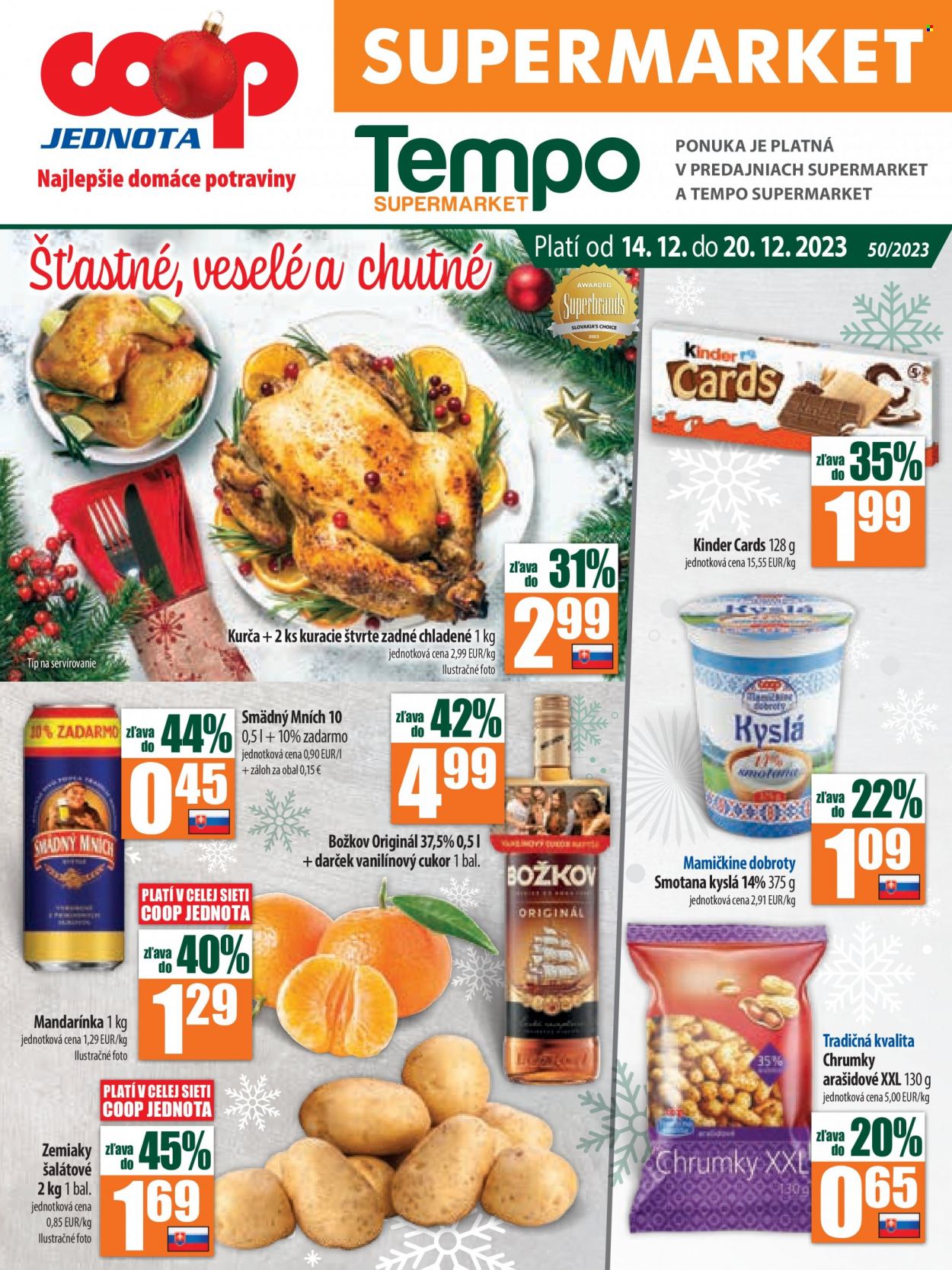 Leták COOP Jednota - 14.12.2023 - 20.12.2023. Strana 1