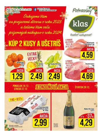Leták Klas - 18.12.2023 - 31.12.2023.