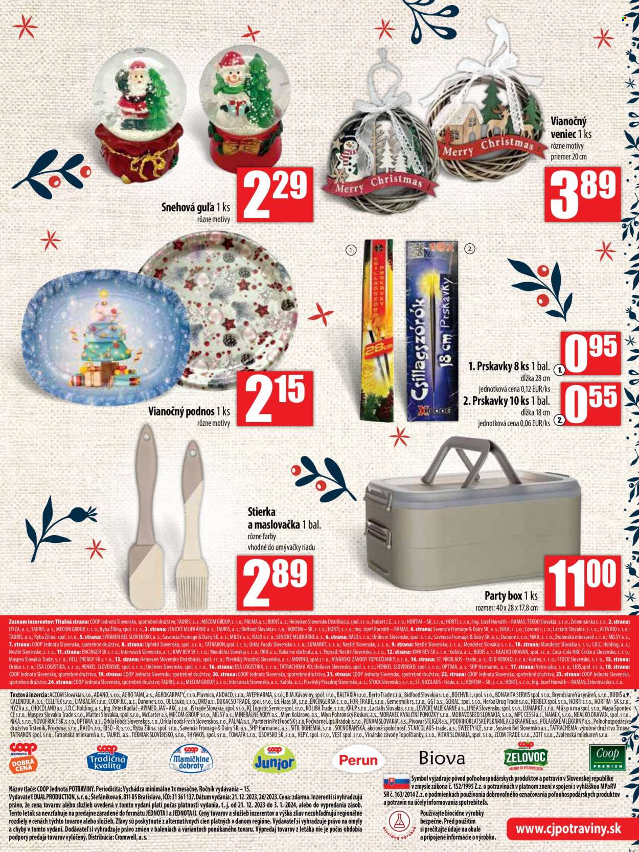 Leták COOP Jednota - 21.12.2023 - 3.1.2024. Strana 17
