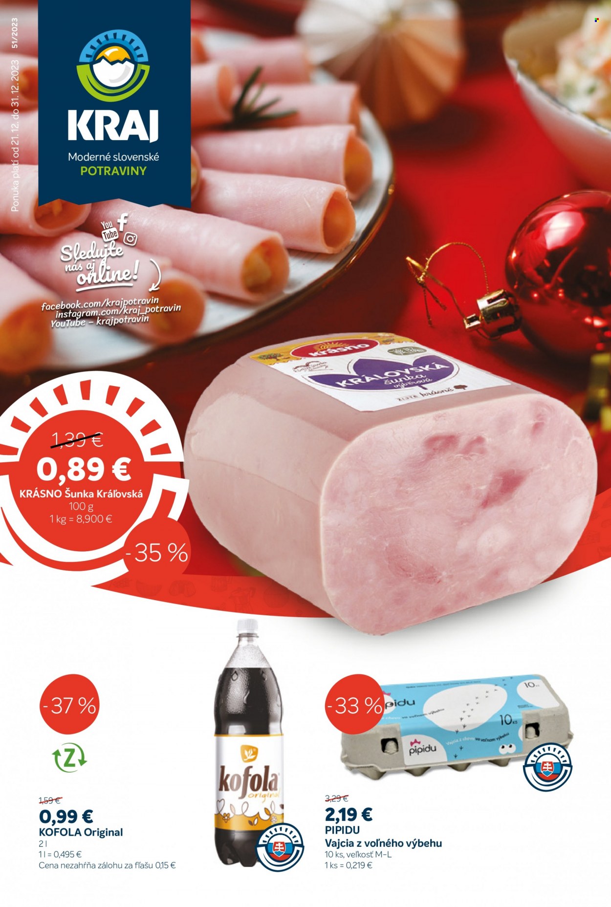 Leták Kraj - 21.12.2023 - 31.12.2023. Strana 1