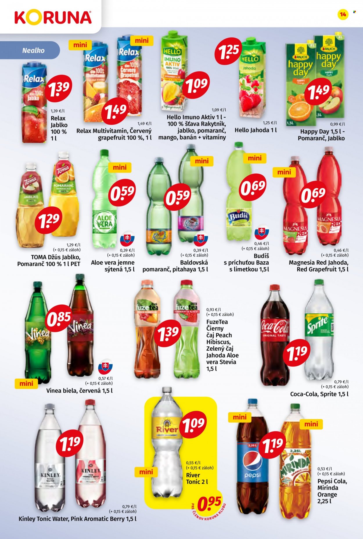 Leták Potraviny KORUNA - 22.12.2023 - 31.12.2023. Strana 14