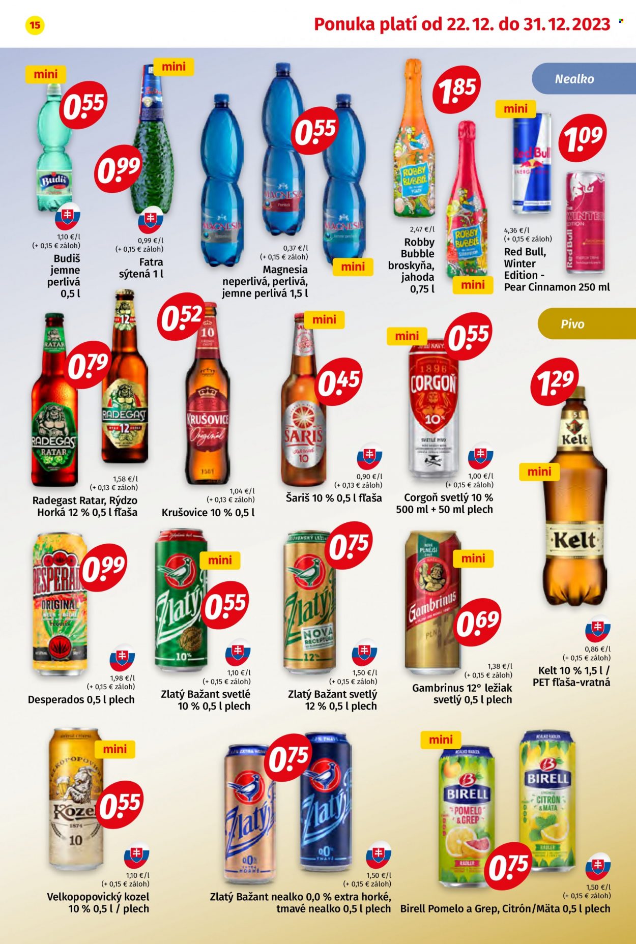 Leták Potraviny KORUNA - 22.12.2023 - 31.12.2023. Strana 15