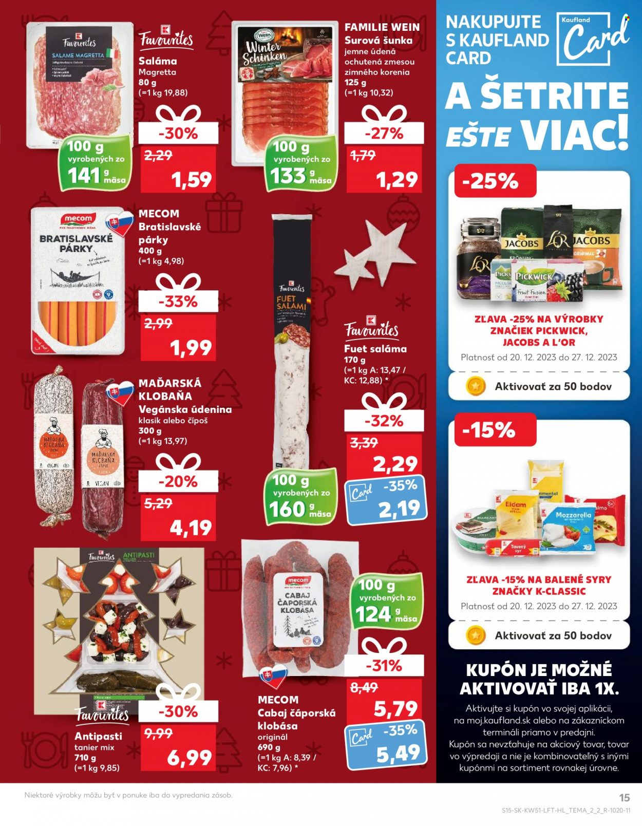 Leták Kaufland - 20.12.2023 - 24.12.2023. Strana 15