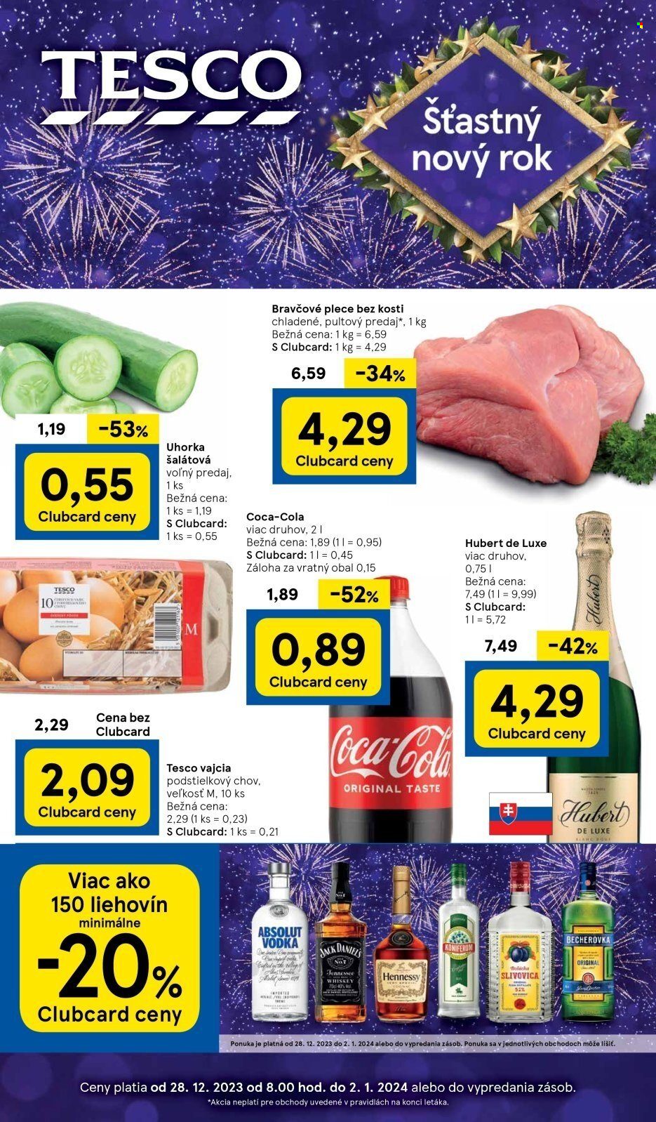 Leták TESCO - 28.12.2023 - 2.1.2024. Strana 1