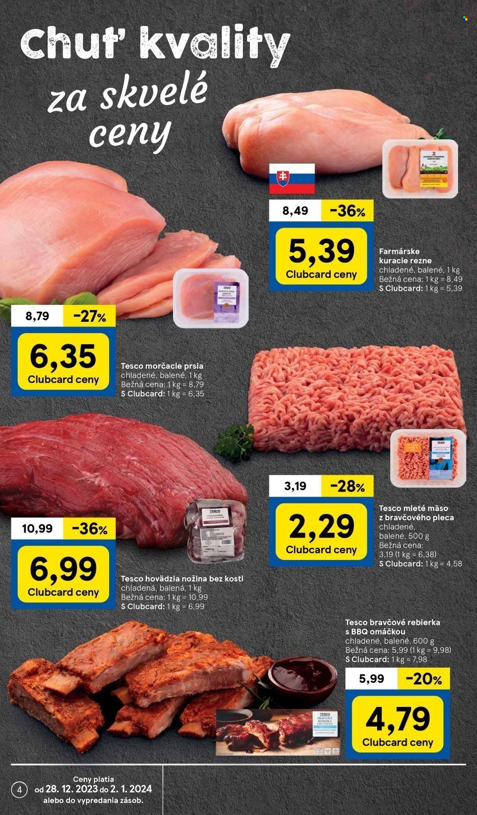 Leták TESCO supermarket - 28.12.2023 - 2.1.2024. Strana 4