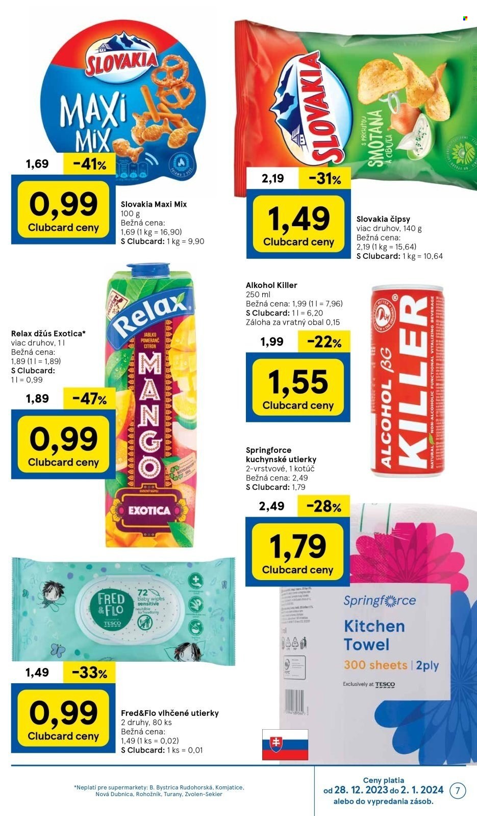 Leták TESCO supermarket - 28.12.2023 - 2.1.2024. Strana 7