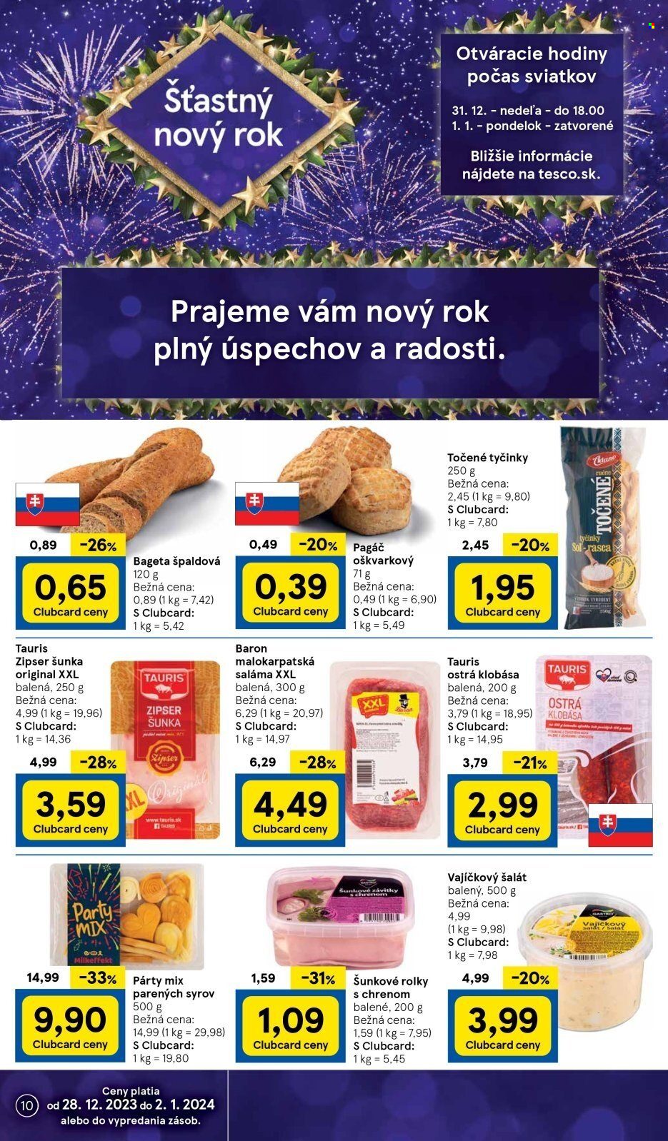 Leták TESCO supermarket - 28.12.2023 - 2.1.2024. Strana 10