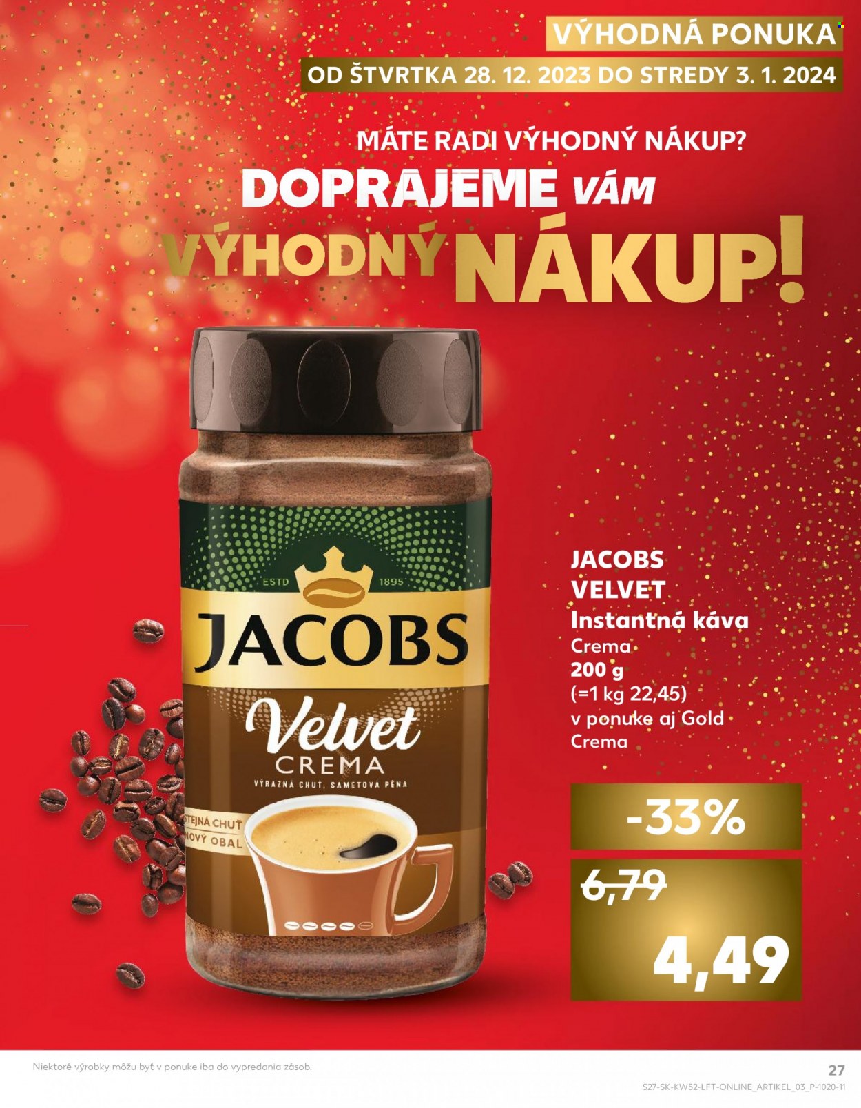 Leták Kaufland - 28.12.2023 - 3.1.2024. Strana 27