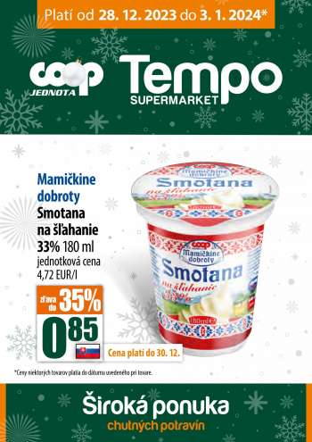 Leták COOP Jednota - 28.12.2023 - 3.1.2024.