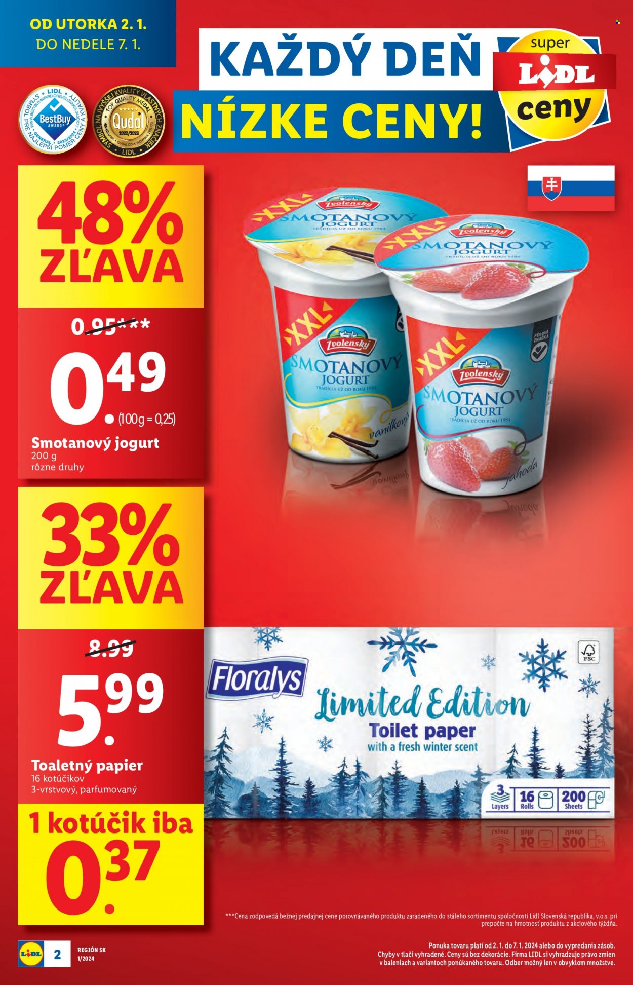 Leták Lidl - 2.1.2024 - 7.1.2024. Strana 2