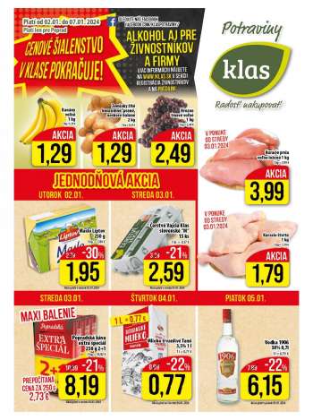 Leták Klas - 2.1.2024 - 7.1.2024.