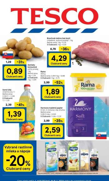 Leták TESCO - 3.1.2024 - 9.1.2024.