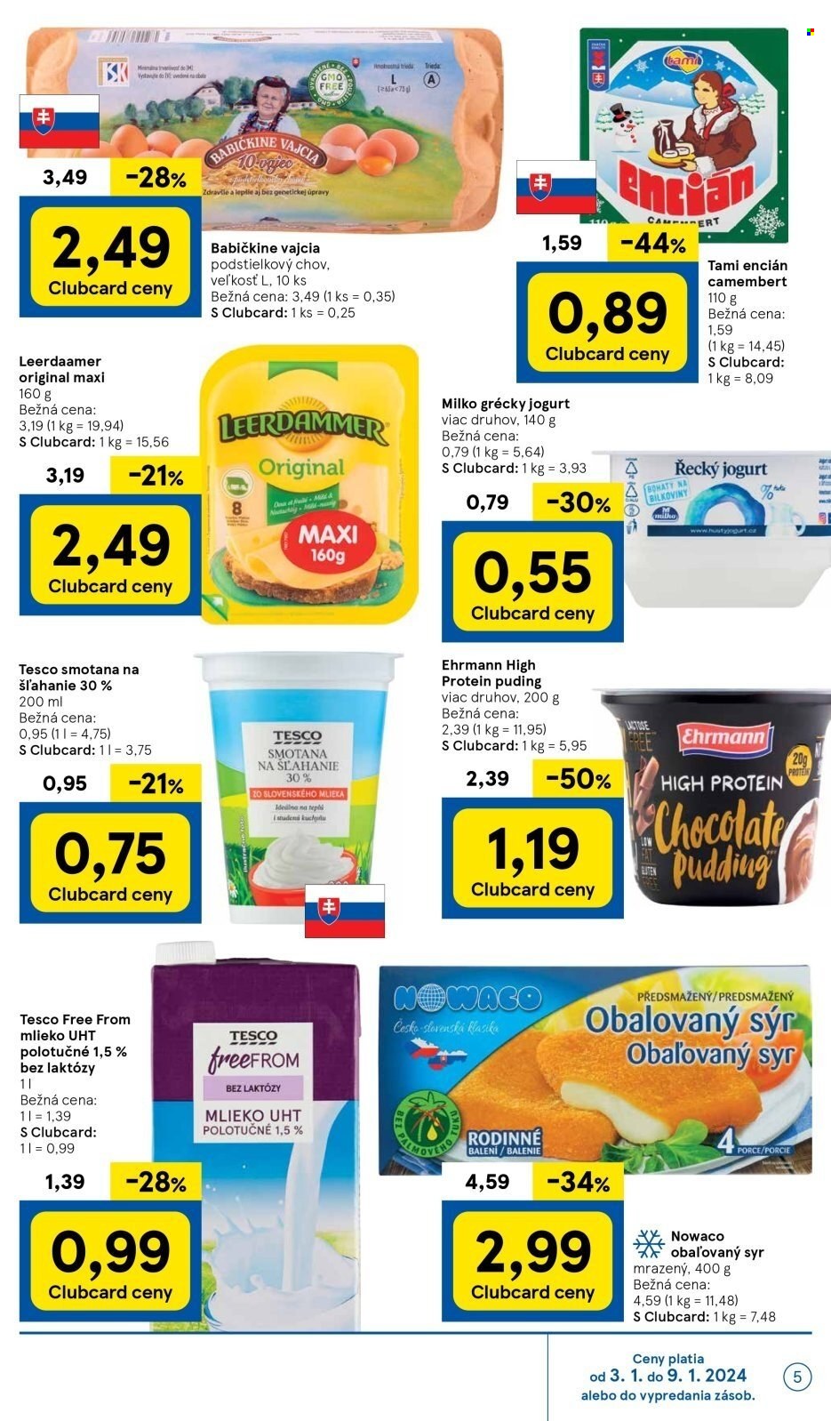 Leták TESCO - 3.1.2024 - 9.1.2024. Strana 5