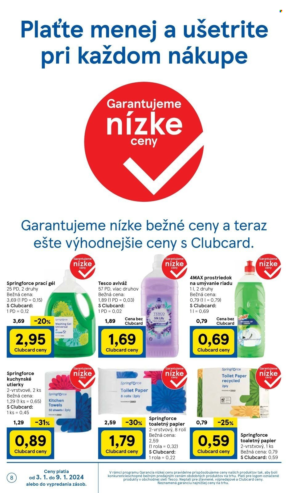 Leták TESCO - 3.1.2024 - 9.1.2024. Strana 8