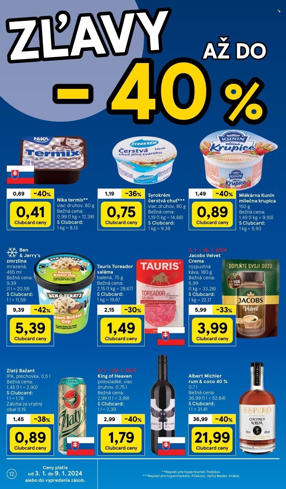 Leták TESCO - 3.1.2024 - 9.1.2024. Strana 12