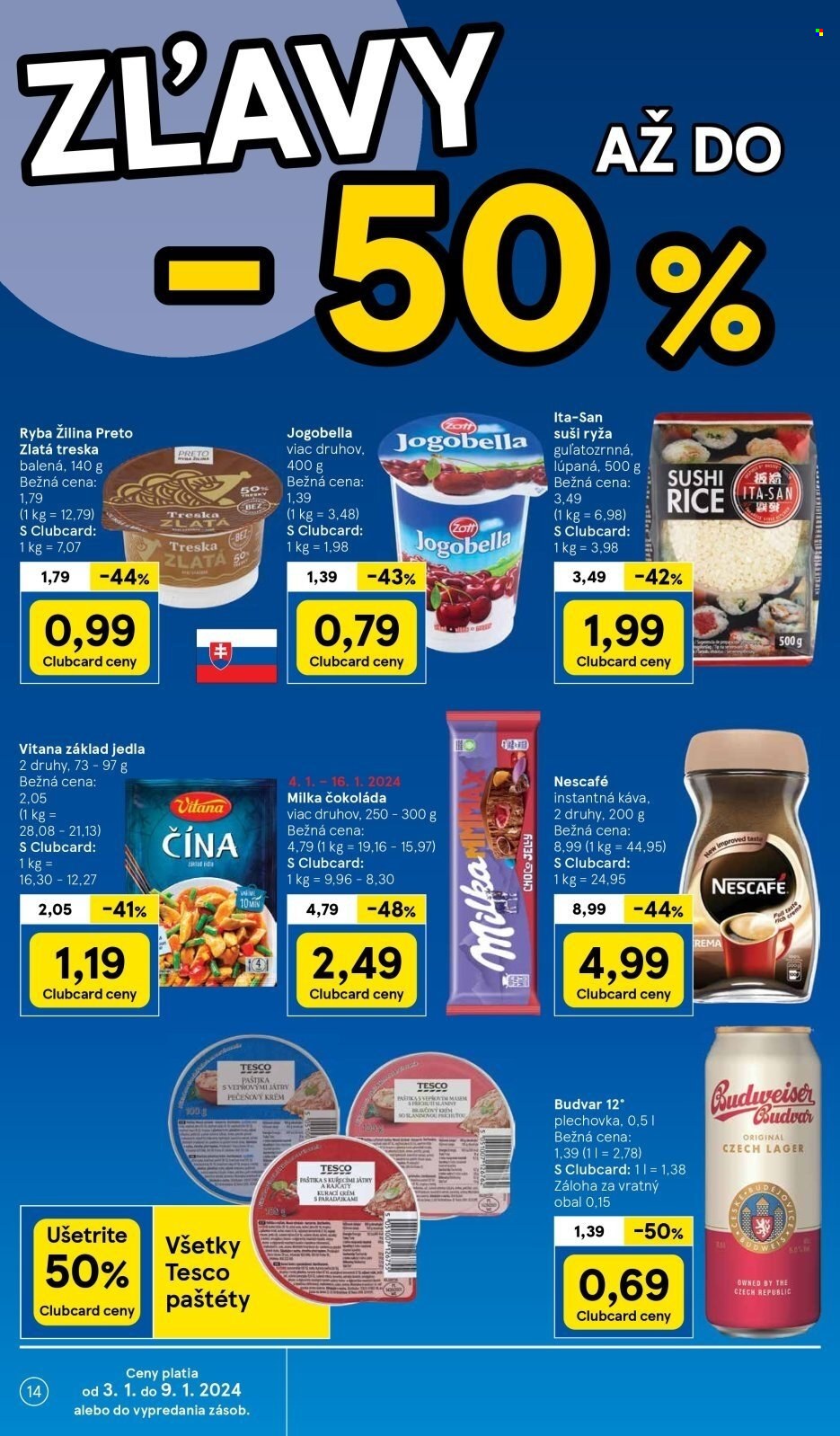 Leták TESCO - 3.1.2024 - 9.1.2024. Strana 14