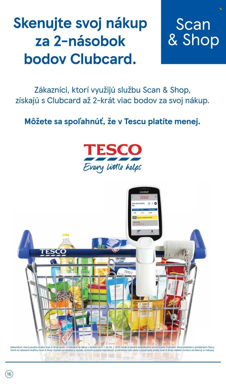 Leták TESCO - 3.1.2024 - 9.1.2024. Strana 16