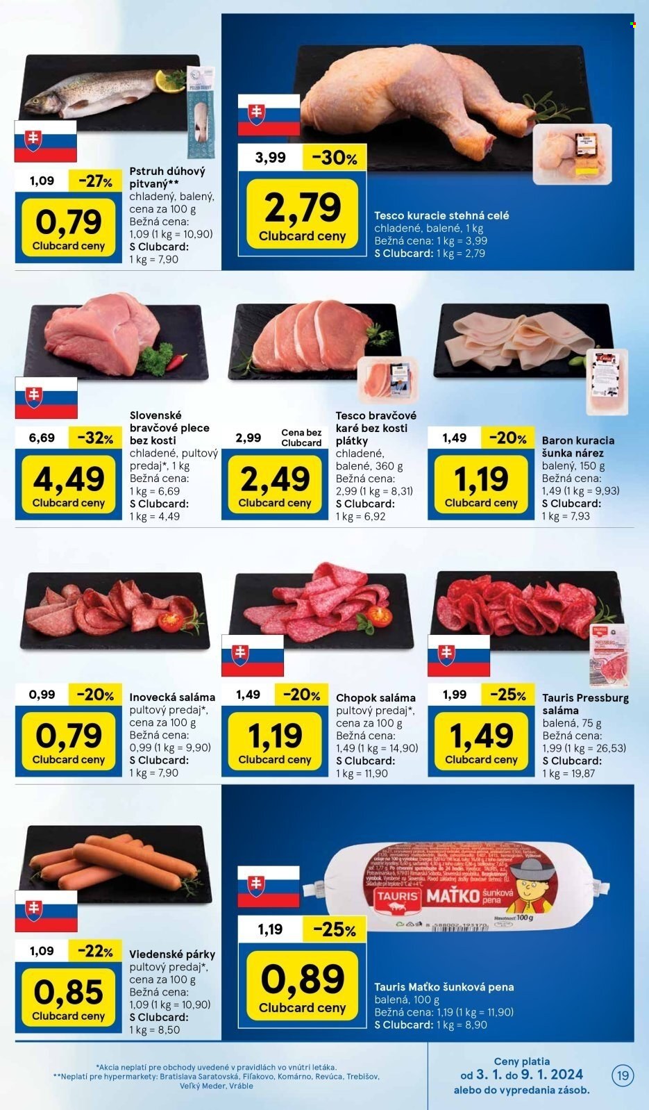 Leták TESCO - 3.1.2024 - 9.1.2024. Strana 19