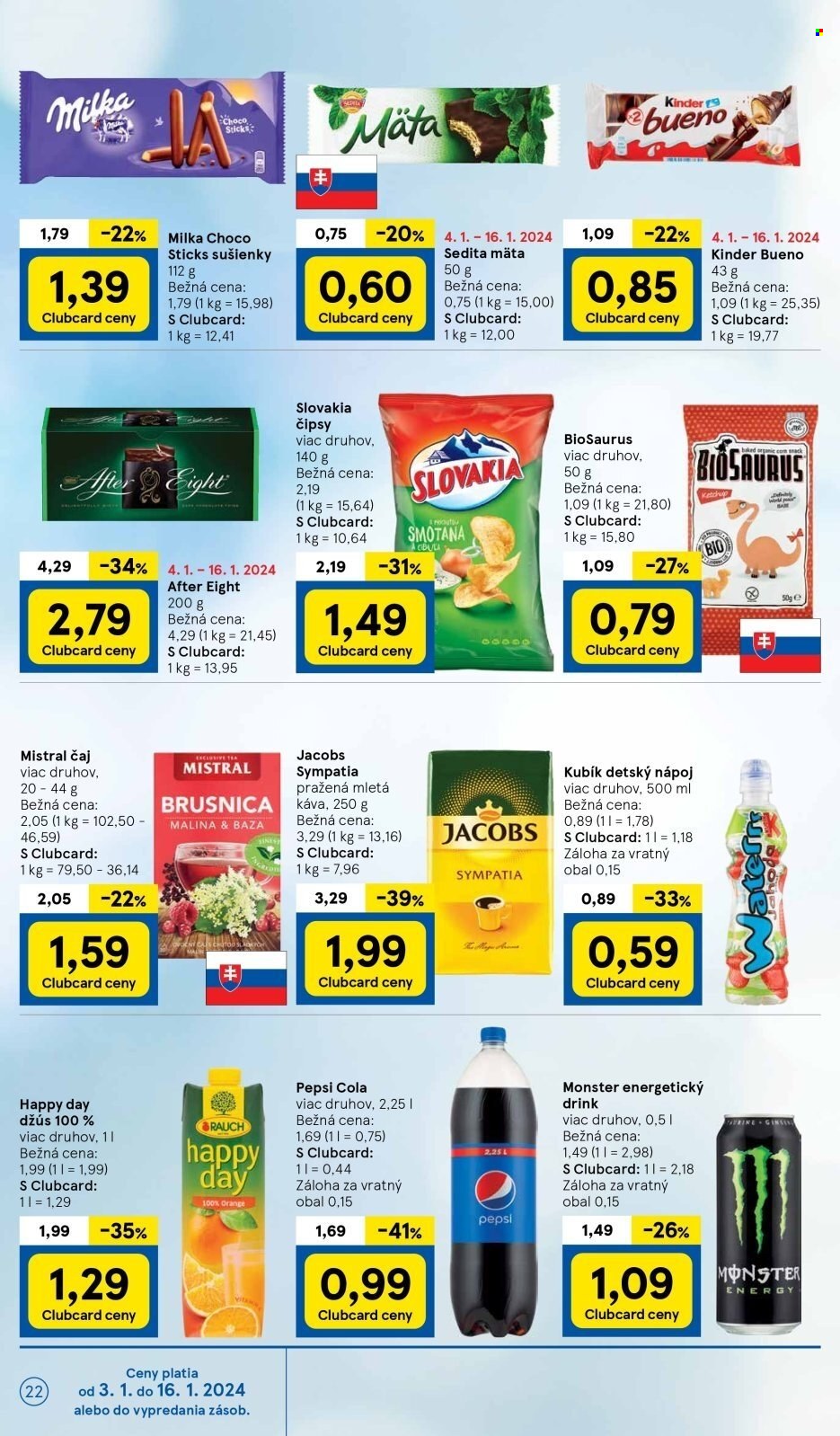Leták TESCO - 3.1.2024 - 9.1.2024. Strana 22