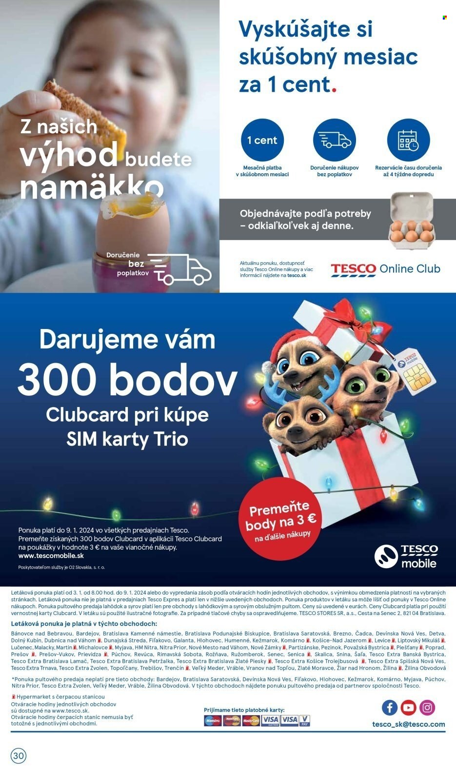Leták TESCO - 3.1.2024 - 9.1.2024. Strana 30