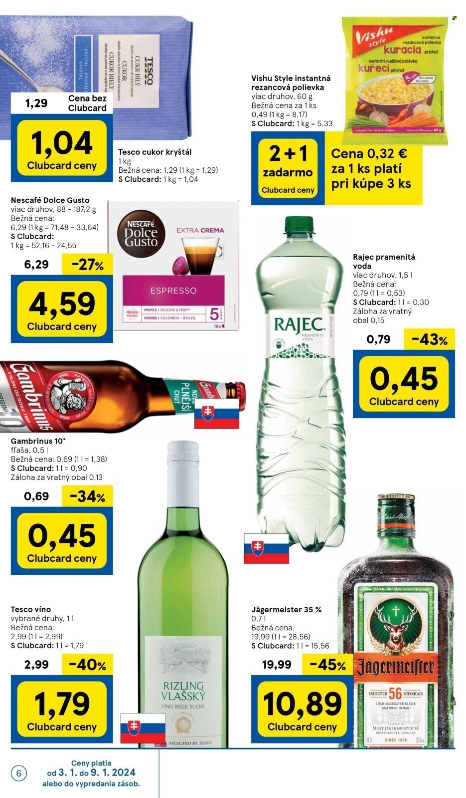 Leták TESCO supermarket - 3.1.2024 - 9.1.2024. Strana 6