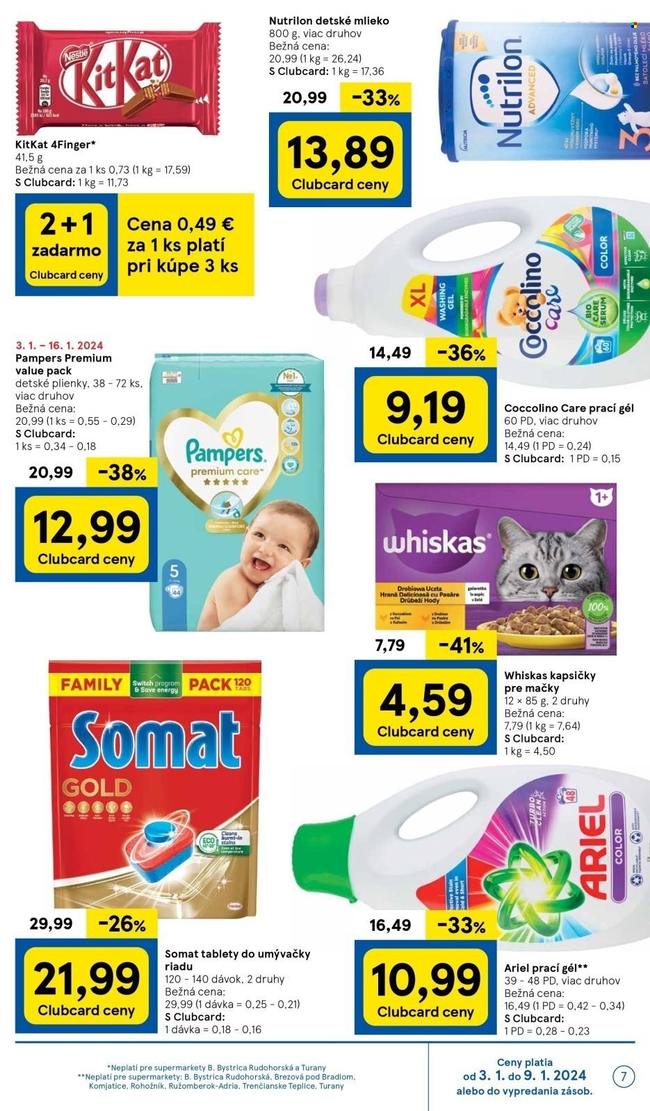 Leták TESCO supermarket - 3.1.2024 - 9.1.2024. Strana 7