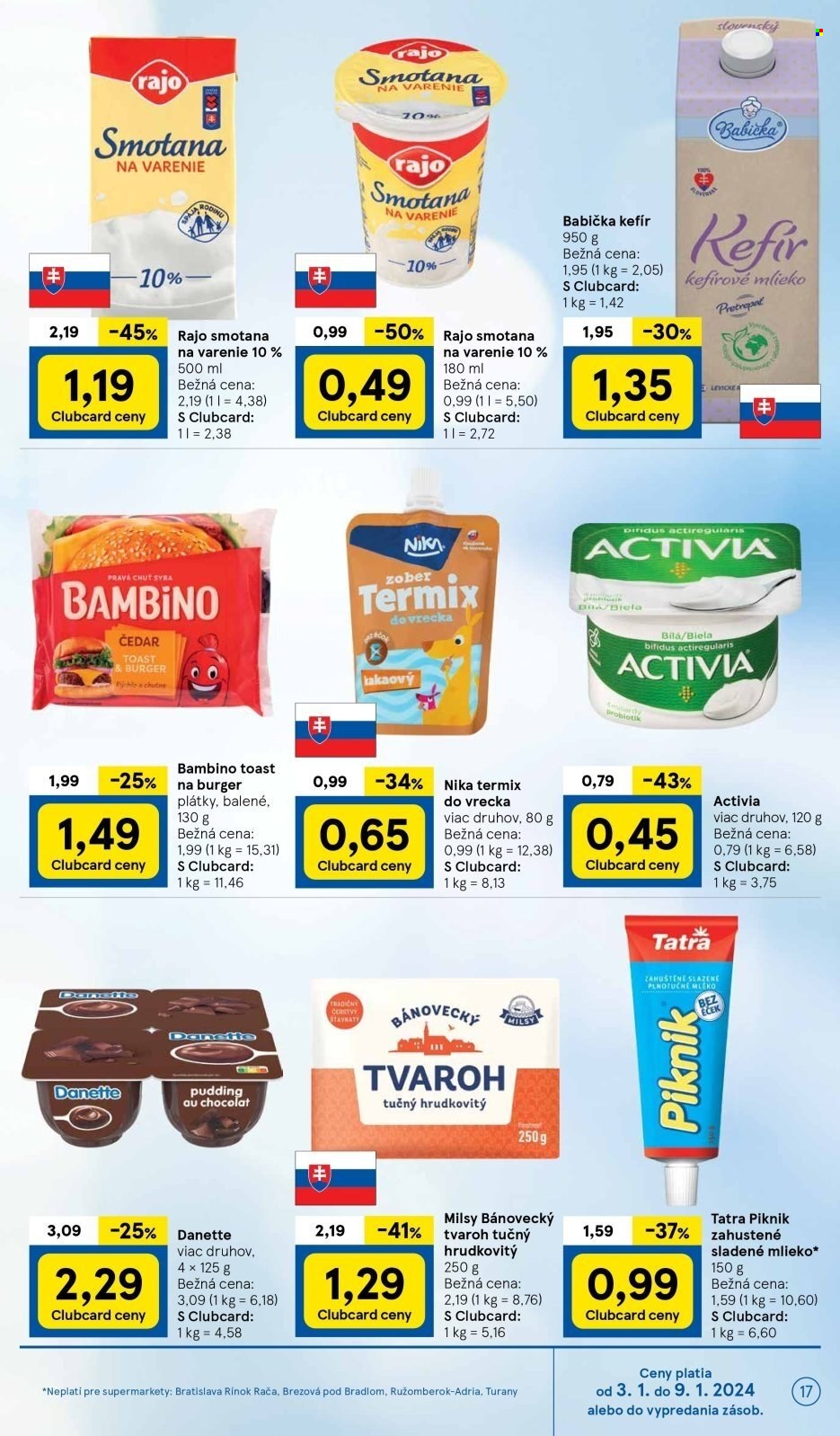 Leták TESCO supermarket - 3.1.2024 - 9.1.2024. Strana 17