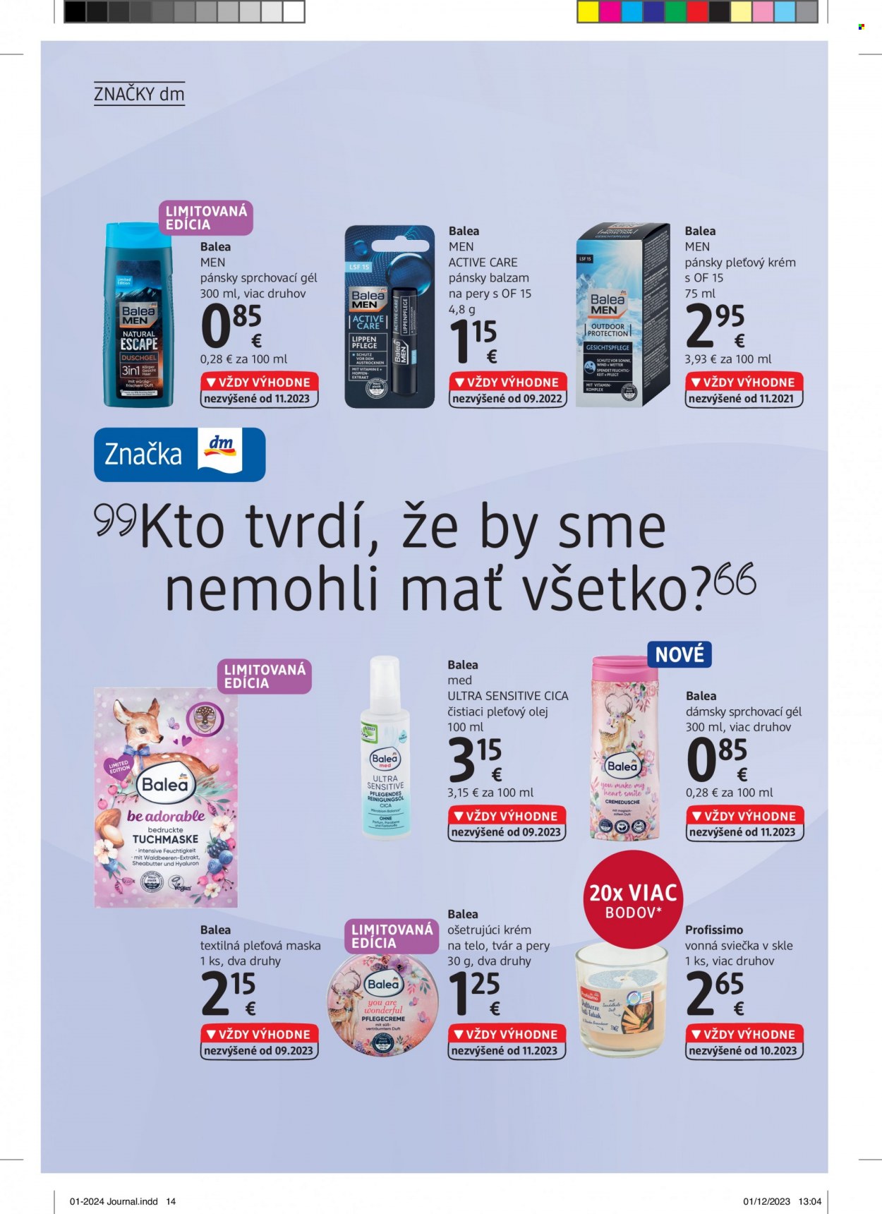 Leták dm drogerie - 1.1.2024 - 31.1.2024. Strana 14
