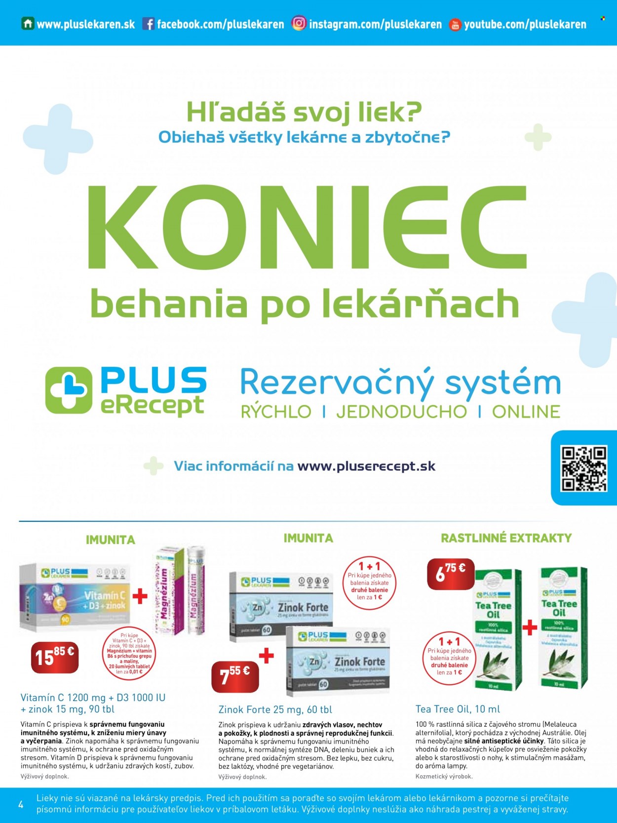 Leták Plus lekáreň - 1.1.2024 - 29.2.2024. Strana 4