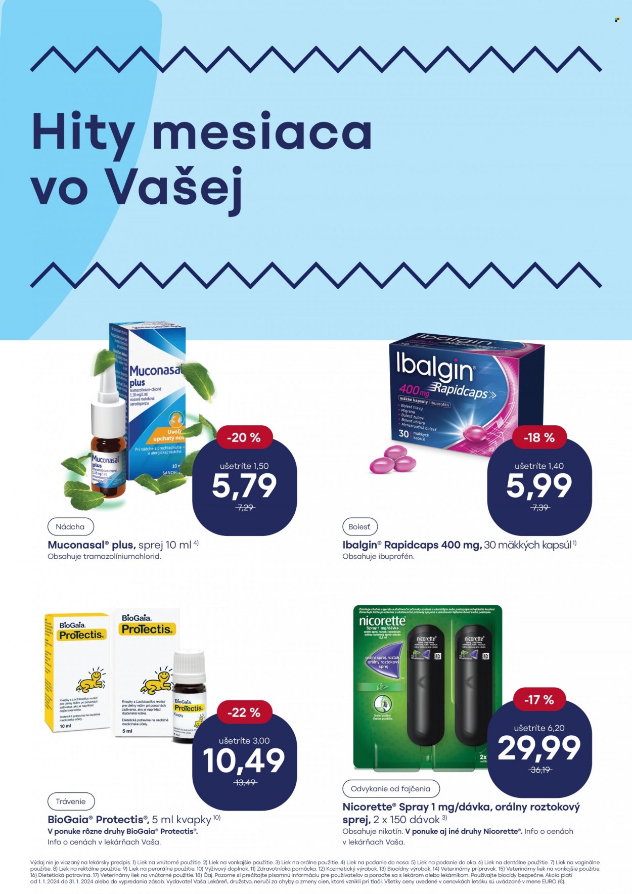 Leták Vaša lekáreň - 1.1.2024 - 31.1.2024. Strana 3
