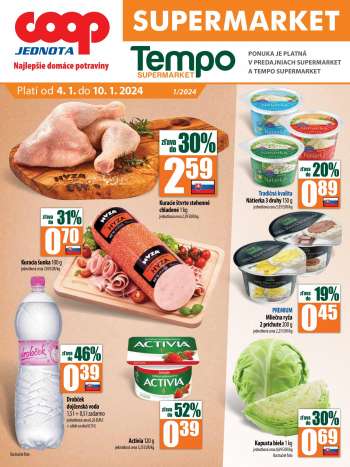 Leták COOP Jednota - 4.1.2024 - 10.1.2024.