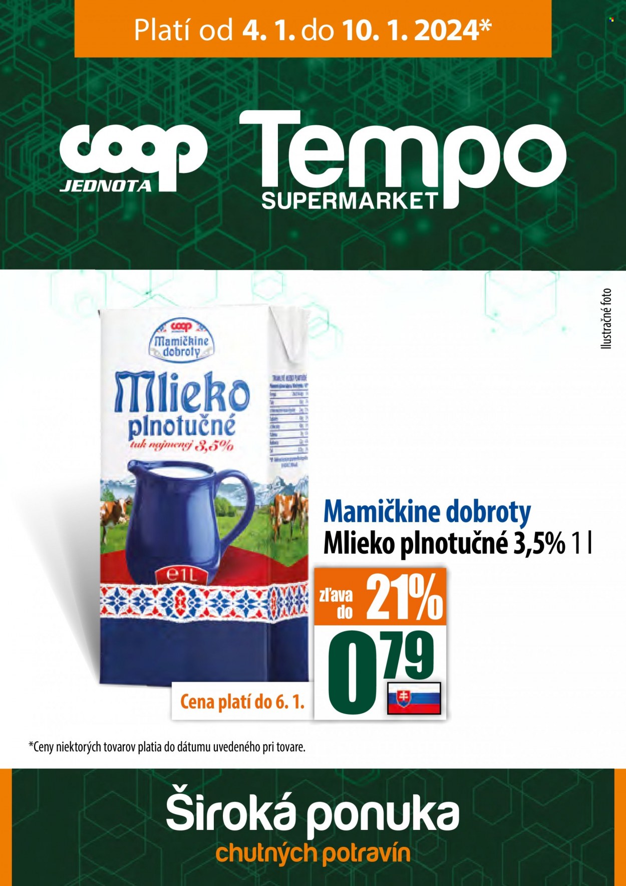 Leták COOP Jednota - 4.1.2024 - 10.1.2024. Strana 1