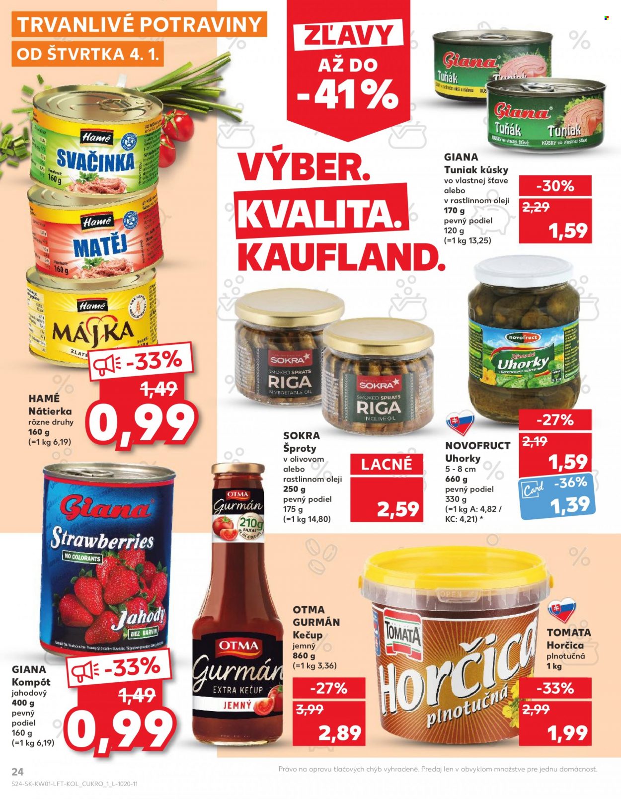 Leták Kaufland - 4.1.2024 - 10.1.2024. Strana 24