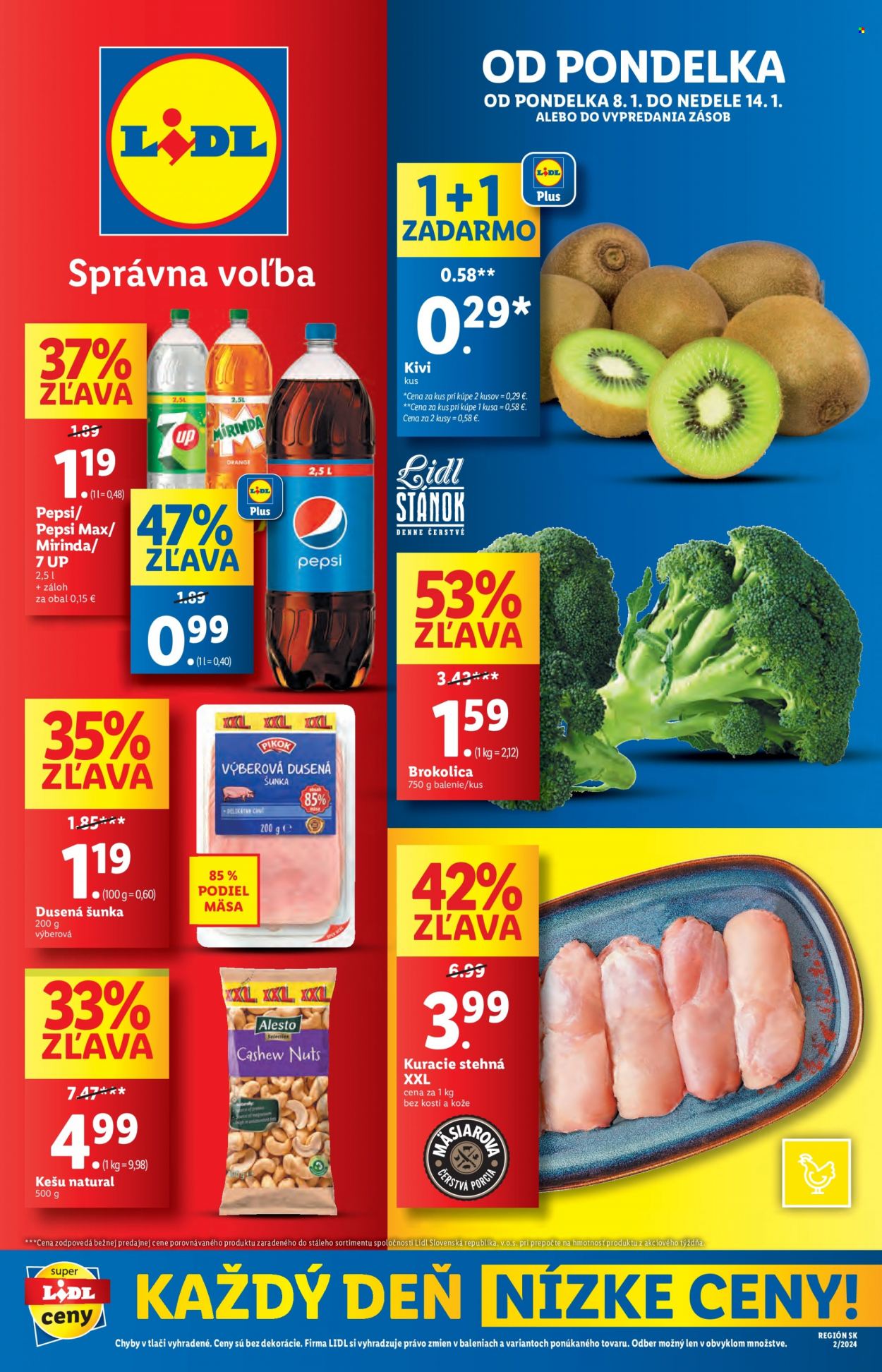 Leták Lidl - 8.1.2024 - 14.1.2024. Strana 1