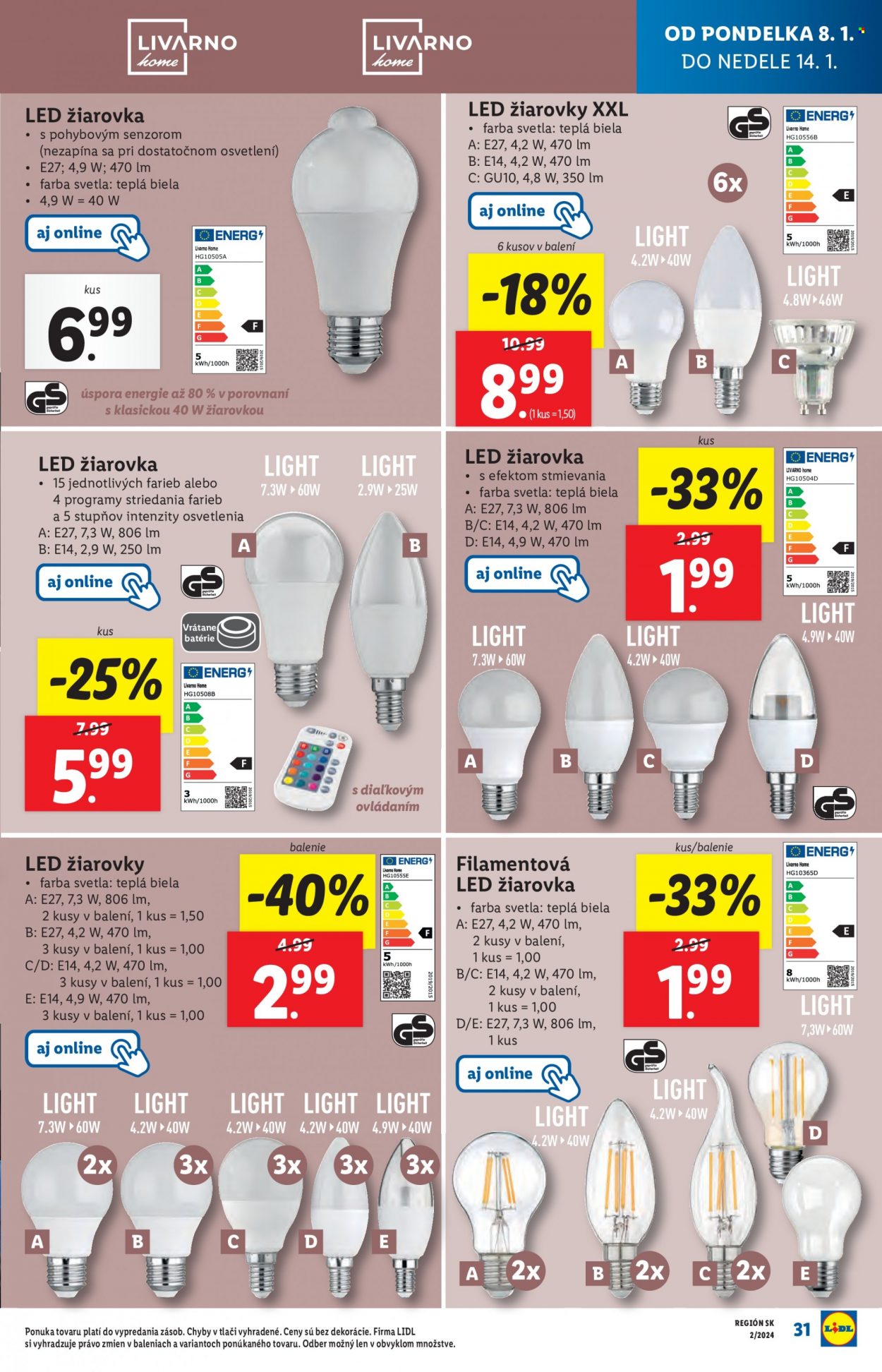 Leták Lidl - 8.1.2024 - 14.1.2024. Strana 39