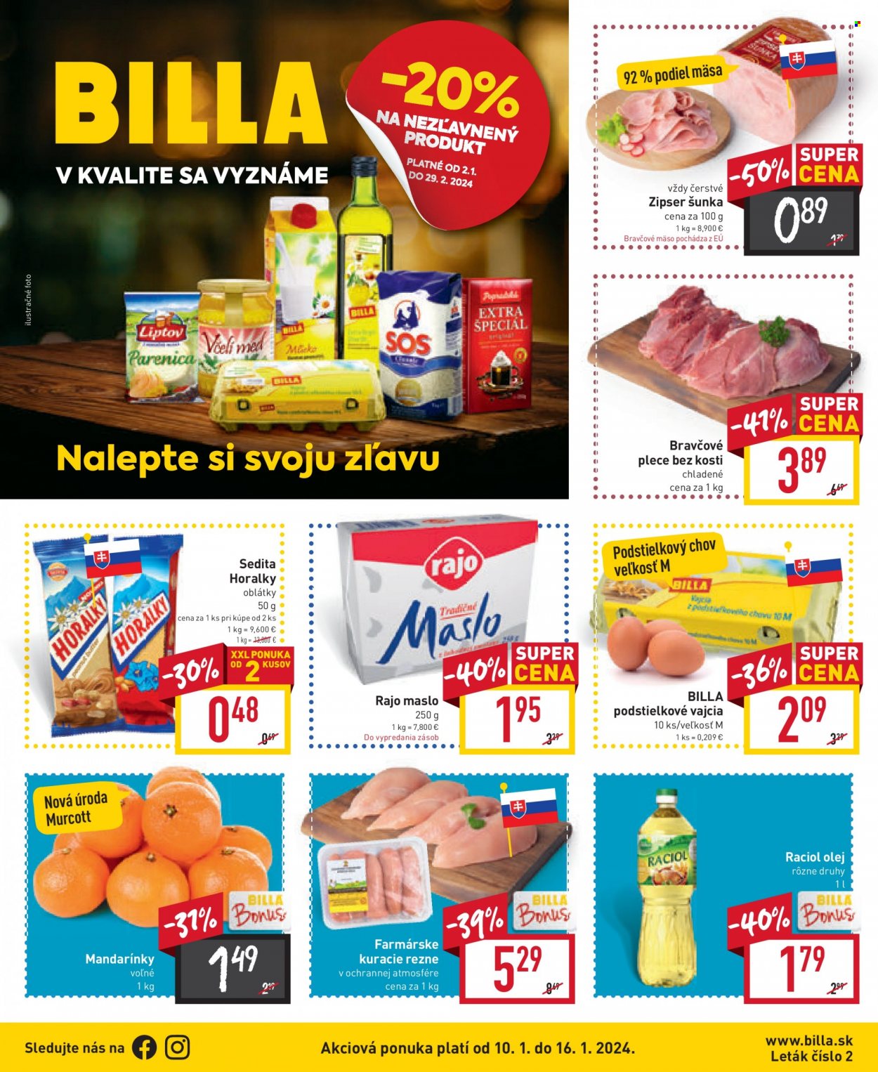 Leták Billa - 10.1.2024 - 16.1.2024. Strana 1