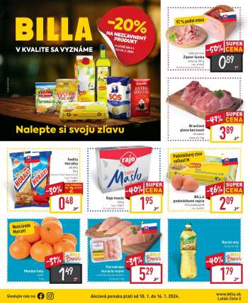Leták Billa - 10.1.2024 - 16.1.2024.