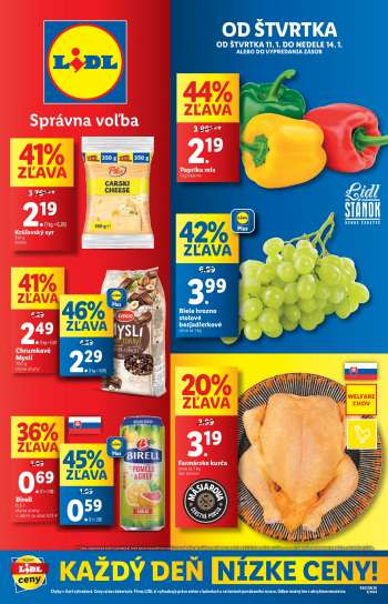 Leták Lidl - 11.1.2024 - 14.1.2024.