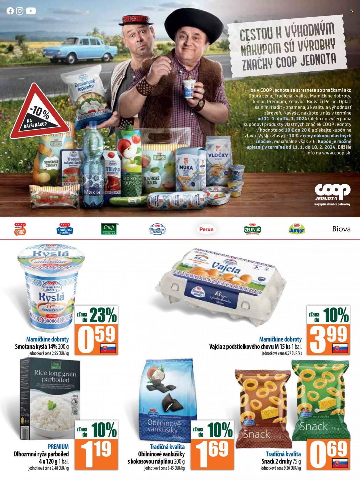 Leták COOP Jednota - 11.1.2024 - 17.1.2024. Strana 9