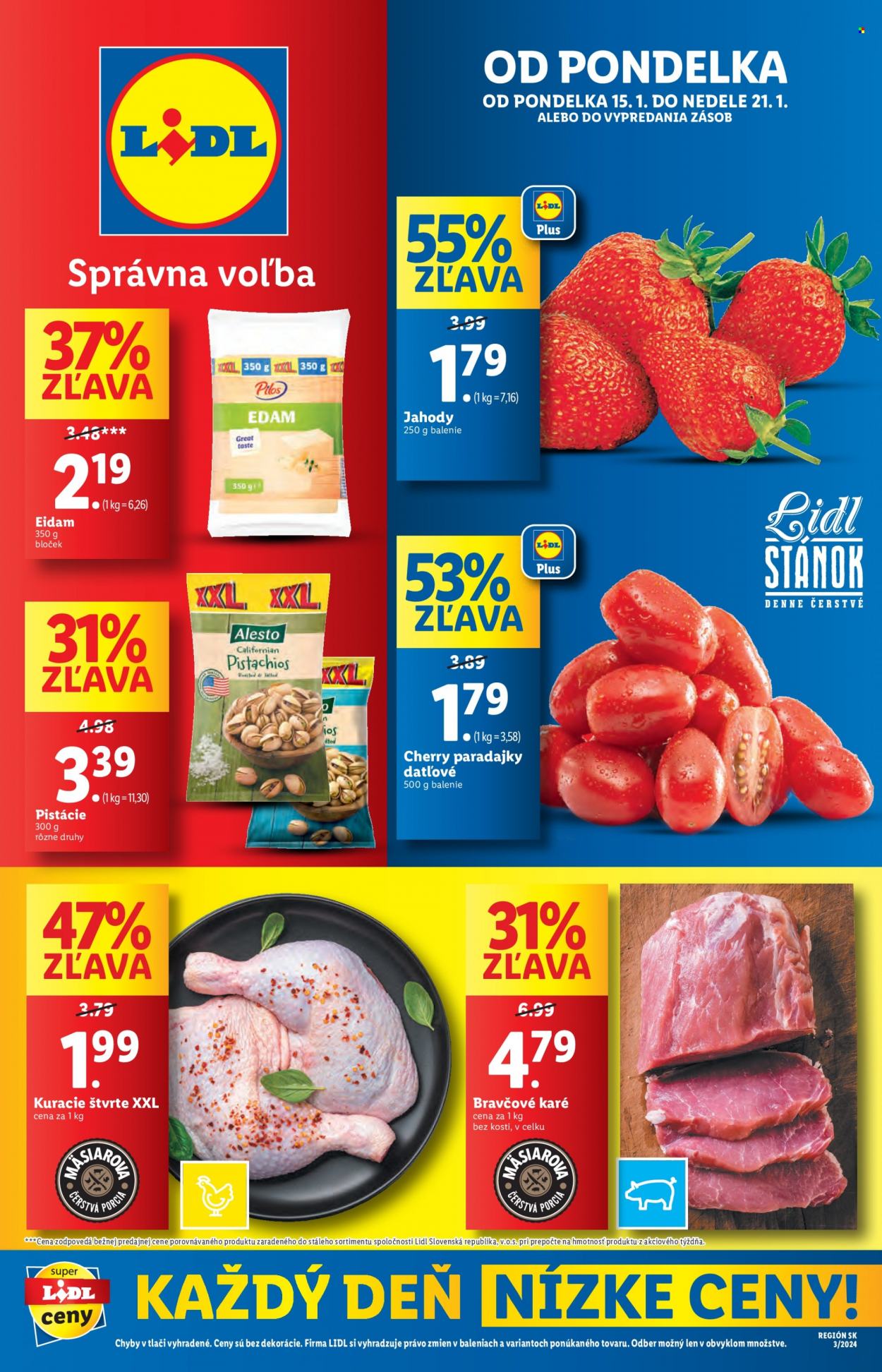 Leták Lidl - 15.1.2024 - 21.1.2024. Strana 1