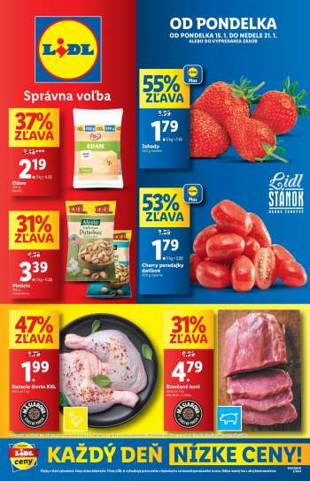Leták Lidl - 15.1.2024 - 21.1.2024.