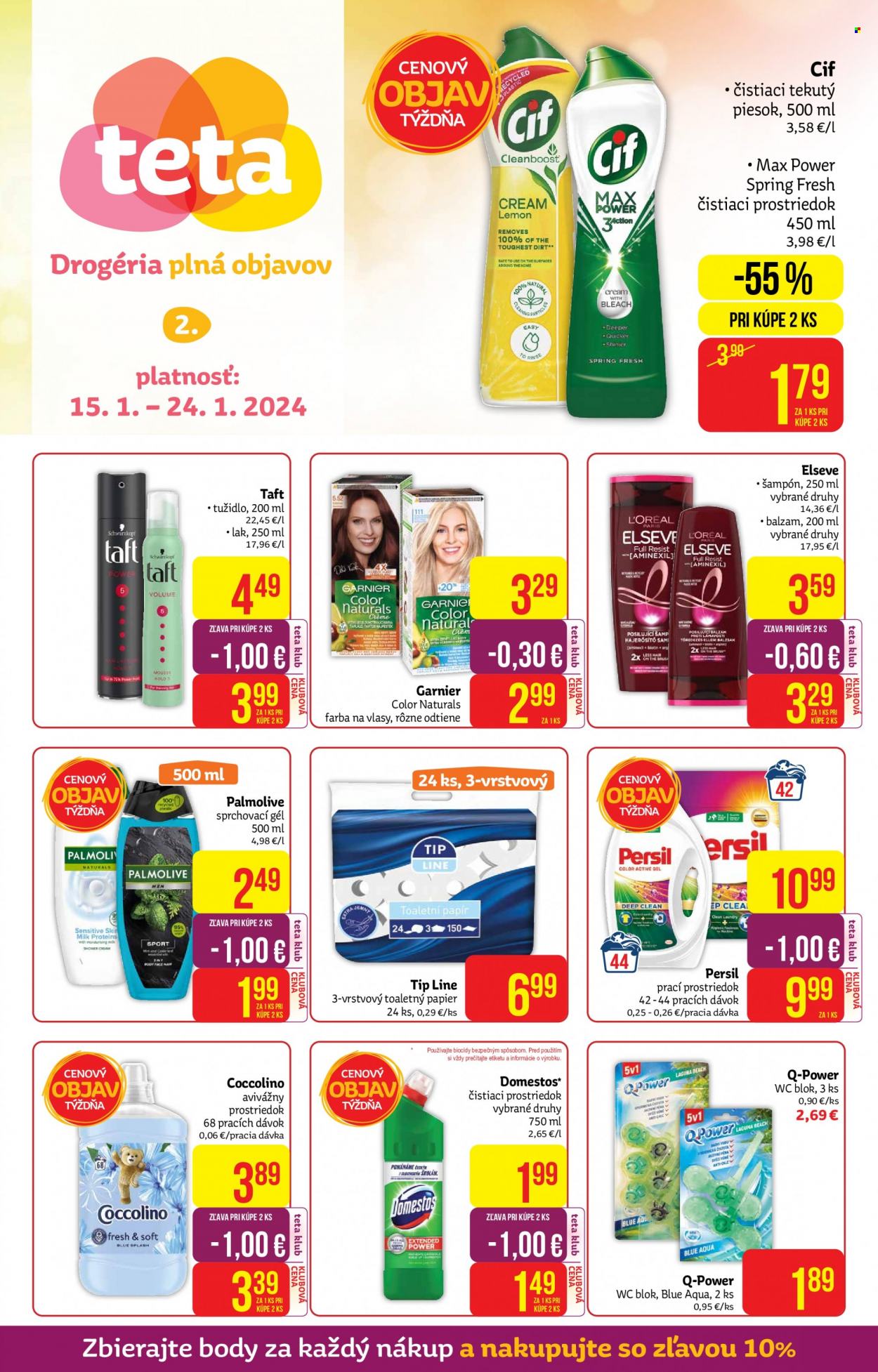 Leták Teta drogerie - 15.1.2024 - 24.1.2024. Strana 1