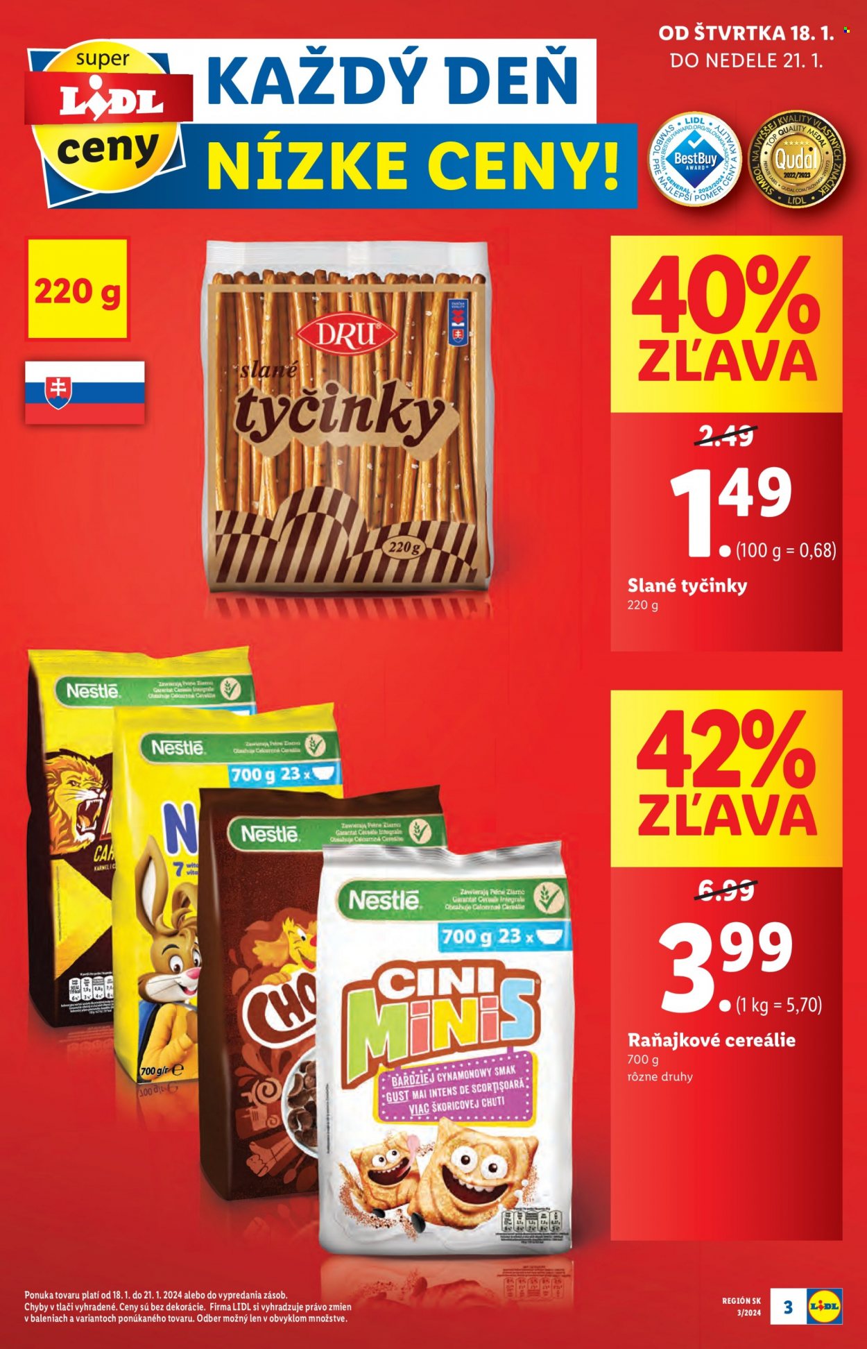 Leták Lidl - 18.1.2024 - 21.1.2024. Strana 3