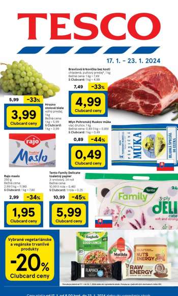 Leták TESCO - 17.1.2024 - 23.1.2024.